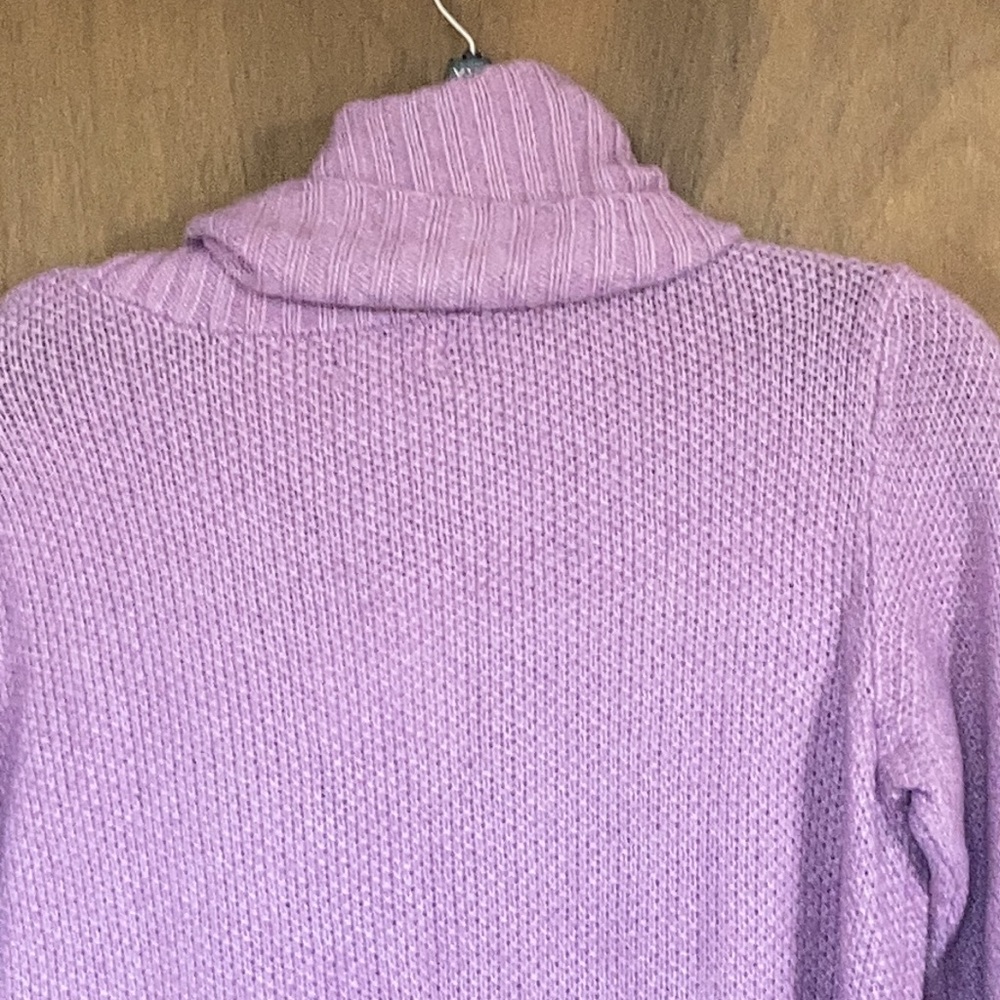 Sonoma sweater cowlneck supersoft tunic lavender casual boho office M - Picture 10 of 17